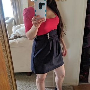 Two Tone Denim Dress